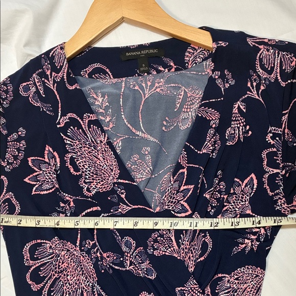 Banana Republic Navy and Pink Floral Dress - Picture 7 of 7